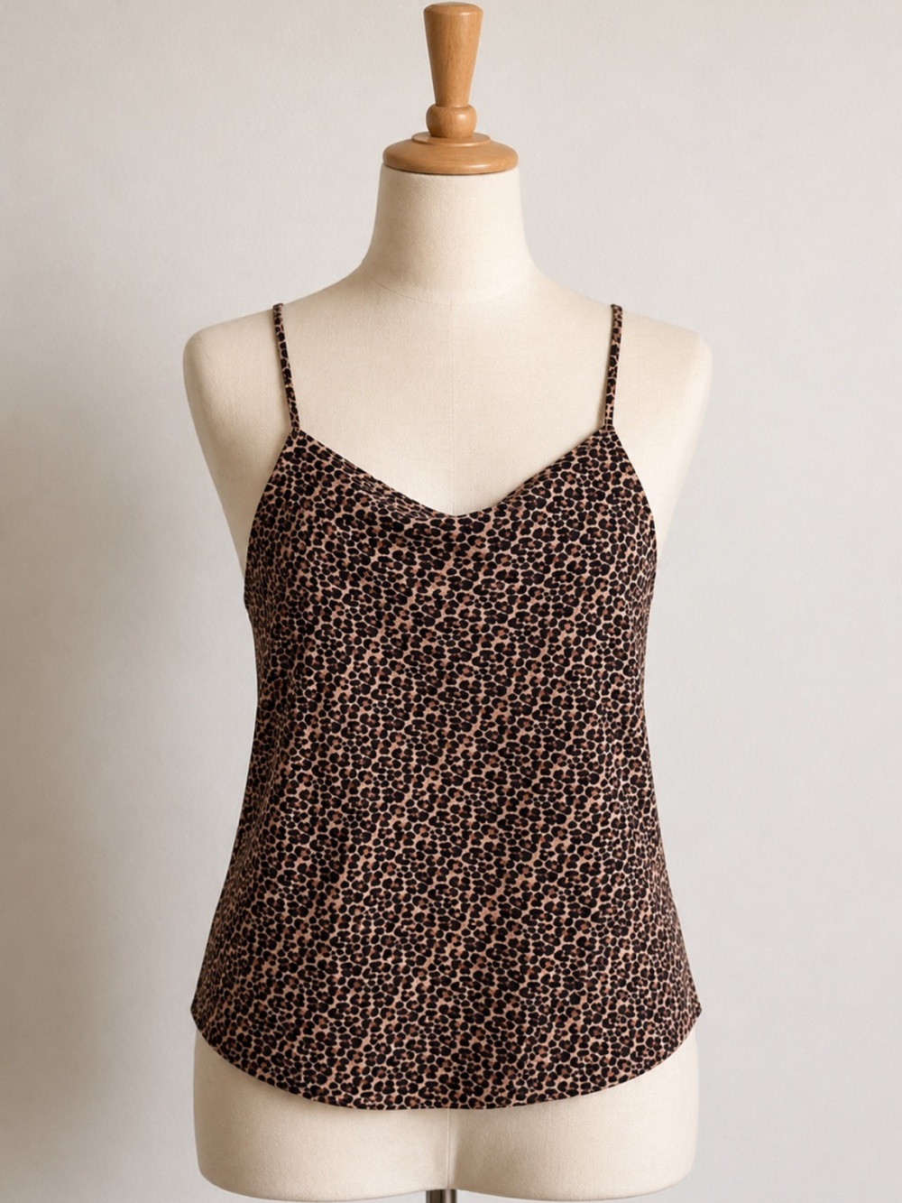 Ann Taylor Factory Cool and Casual Leopard Print Cami in Brown and Black SizeXS